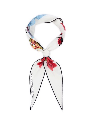 Main View - Click To Enlarge - ALEXANDER MCQUEEN - Floral print silk twill scarf