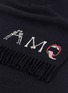 Detail View - Click To Enlarge - ALEXANDER MCQUEEN - 'AMQ' patch cashmere scarf