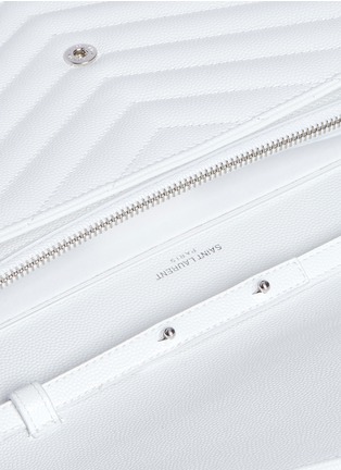 Detail View - Click To Enlarge - SAINT LAURENT - 'Monogram' leather chain wallet