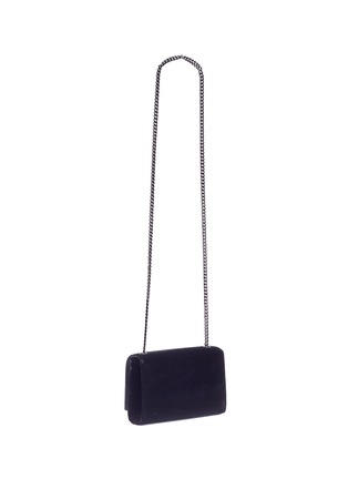 Figure View - Click To Enlarge - SAINT LAURENT - 'Kate' tassel small velvet crossbody bag