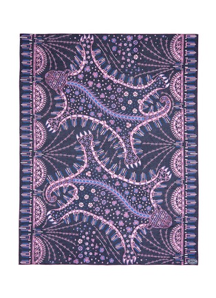 Main View - Click To Enlarge - VALENTINO GARAVANI - Leopard floral print cotton-silk chiffon scarf