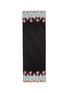 Main View - Click To Enlarge - VALENTINO GARAVANI - Floral lace trim plissé pleated silk scarf