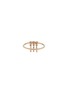 Figure View - Click To Enlarge - XIAO WANG - 'Gravity' diamond 14k yellow gold fringe ring