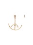 Main View - Click To Enlarge - XIAO WANG - 'Gravity Balance' diamond 14k yellow gold mismatched earrings