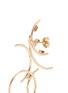 Detail View - Click To Enlarge - XIAO WANG - 'Gravity' diamond 14k yellow gold mismatched earrings
