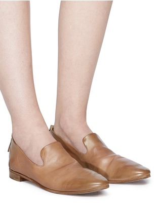 Figure View - Click To Enlarge - MARSÈLL - 'Colteldino' distressed leather loafers