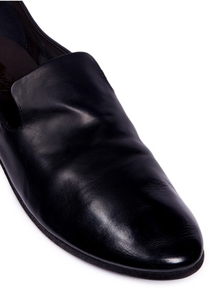 Detail View - Click To Enlarge - MARSÈLL - 'Colteldino' zip back leather loafers