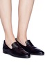 Figure View - Click To Enlarge - MARSÈLL - 'Colteldino' zip back leather loafers