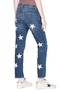 Back View - Click To Enlarge - CURRENT/ELLIOTT - 'The Fling' star print ripped jeans