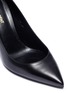 Detail View - Click To Enlarge - SAINT LAURENT - 'Opyum 85' logo heel leather pumps
