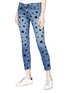 Front View - Click To Enlarge - CURRENT/ELLIOTT - 'The Stiletto' star print jeans