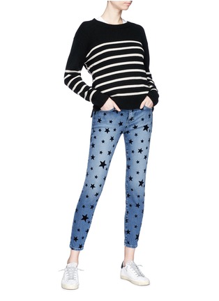 Figure View - Click To Enlarge - CURRENT/ELLIOTT - 'The Stiletto' star print jeans
