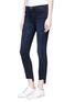 Front View - Click To Enlarge - CURRENT/ELLIOTT - 'The Stiletto' asymmetric cuff jeans