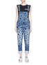 Main View - Click To Enlarge - CURRENT/ELLIOTT - 'The Rollin' star print denim overalls