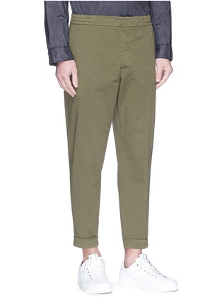 Front View - Click To Enlarge - BARENA - 'Boresso Stino' twill chinos