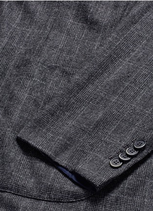 Detail View - Click To Enlarge - BARENA - 'Falier Fero' check plaid wool soft blazer