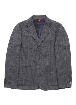 Main View - Click To Enlarge - BARENA - 'Falier Fero' check plaid wool soft blazer