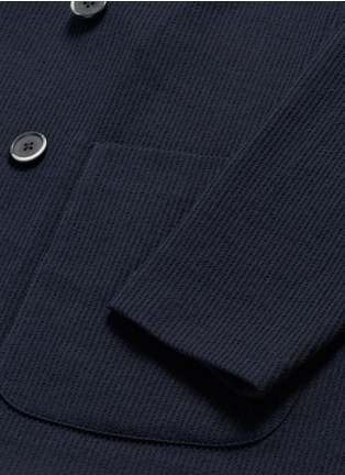 Detail View - Click To Enlarge - BARENA - 'Mosto Suro' textured knit soft blazer