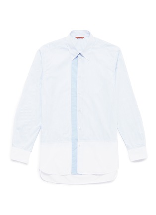 Main View - Click To Enlarge - BARENA - 'Jole Pilo' colourblock stripe shirt