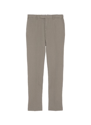 Main View - Click To Enlarge - INCOTEX - Cotton-linen chinos