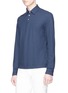 Front View - Click To Enlarge - INCOTEX - Long sleeve jersey polo shirt