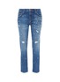 Main View - Click To Enlarge - CURRENT/ELLIOTT - 'The Fling' faux pearl embellished jeans
