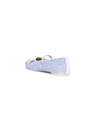 Figure View - Click To Enlarge - BABYWALKER - Glitter coated leather Mary Jane toddler flats