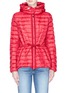 Main View - Click To Enlarge - MONCLER - 'Raie' hooded drawstring down puffer jacket