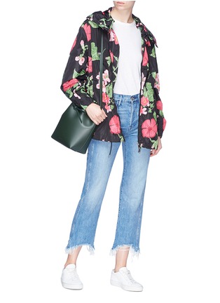 Figure View - Click To Enlarge - MONCLER - 'Jade' floral print hooded parka