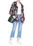 Figure View - Click To Enlarge - MONCLER - 'Jade' floral print hooded parka