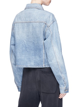 Back View - Click To Enlarge - CURRENT/ELLIOTT - 'The Collin' cropped denim jacket