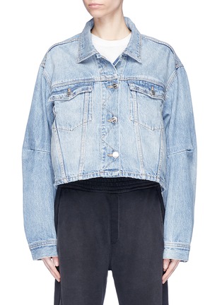 Main View - Click To Enlarge - CURRENT/ELLIOTT - 'The Collin' cropped denim jacket