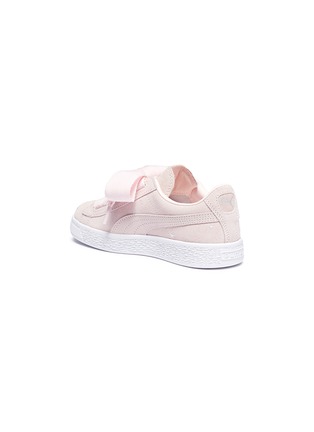 Figure View - Click To Enlarge - PUMA - 'Suede Heart Valentine' bow tie kids sneakers