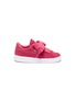 Main View - Click To Enlarge - PUMA - 'Suede Heart Valentine' ribbon tie toddler sneakers