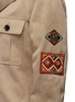 Detail View - Click To Enlarge - SAINT LAURENT - Tribal appliqué gabardine safari jacket