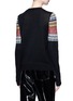 Back View - Click To Enlarge - SAINT LAURENT - Ethnic jacquard panel sweater