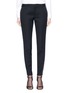 Main View - Click To Enlarge - SAINT LAURENT - 'Iconic Le Smoking' satin outseam skinny tuxedo pants