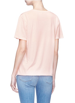 Back View - Click To Enlarge - SAINT LAURENT - Faded logo square print T-shirt
