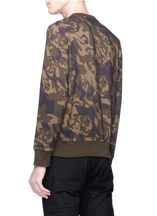 Back View - Click To Enlarge - ALEXANDER MCQUEEN - Skull camouflage print sweatshirt