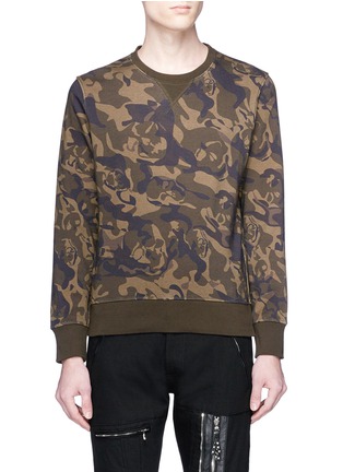Main View - Click To Enlarge - ALEXANDER MCQUEEN - Skull camouflage print sweatshirt