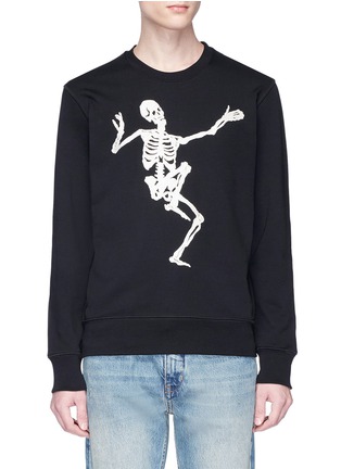 Main View - Click To Enlarge - ALEXANDER MCQUEEN - Dancing skeleton embroidered sweatshirt
