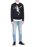 Figure View - Click To Enlarge - ALEXANDER MCQUEEN - Dancing skeleton embroidered sweatshirt