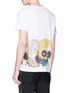Back View - Click To Enlarge - ALEXANDER MCQUEEN - Painted skull print T-shirt