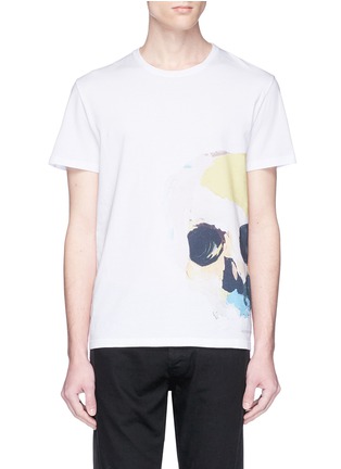 Main View - Click To Enlarge - ALEXANDER MCQUEEN - Painted skull print T-shirt