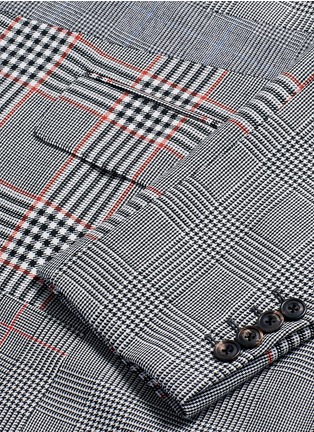Detail View - Click To Enlarge - ALEXANDER MCQUEEN - 'Prince of Wales' check plaid houndstooth blazer