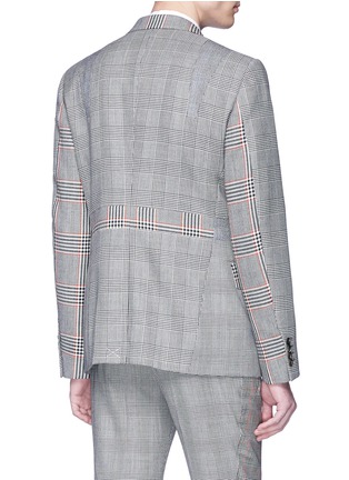 Back View - Click To Enlarge - ALEXANDER MCQUEEN - 'Prince of Wales' check plaid houndstooth blazer