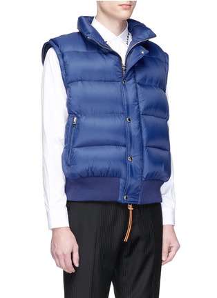 Detail View - Click To Enlarge - ALEXANDER MCQUEEN - Detachable sleeve down puffer jacket
