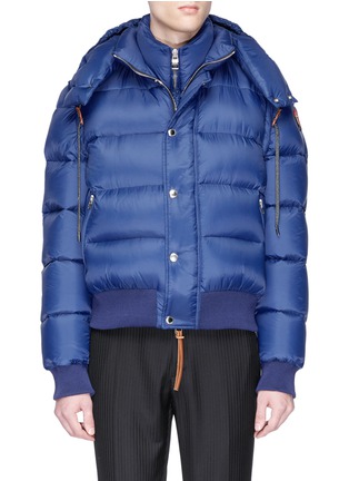Main View - Click To Enlarge - ALEXANDER MCQUEEN - Detachable sleeve down puffer jacket
