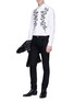 Figure View - Click To Enlarge - ALEXANDER MCQUEEN - Floral embroidered shirt