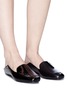 Figure View - Click To Enlarge - TIBI - 'Cecil' patent leather step-in loafers